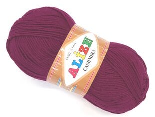 Kudumislõng Alize Pure Wool Cashmira 100g, värvus tumelilla 248 hind ja info | Kudumistarvikud | kaup24.ee