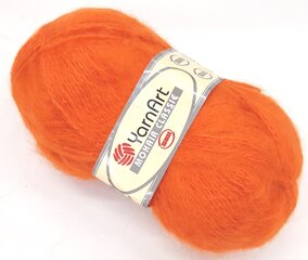 Kudumislõng YarnArt Mohair Classic 100 g, värvus oranž 75OR hind ja info | Kudumistarvikud | kaup24.ee