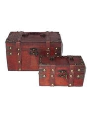 Деревянные шкатулки, 2 шт цена и информация | Ящики для вещей | kaup24.ee