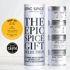 Epic Spice Pop it – The taste of Finger food, AAA AAA kategooria vürtside kinkekomplekt, 4 x 75 g hind ja info | Vürtsid, vürtsikomplektid | kaup24.ee