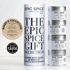 Epic Spice Bakers Collection - Sweet and savory spice blends, AAA kategooria vürtside kinkekomplekt, 4 x 75 g hind ja info | Vürtsid, vürtsikomplektid | kaup24.ee