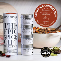 Epic Spice Casserole Connoisseur – The taste of slow cooking, AAA kategorijos prieskonių dovanų rinkinys, 4x 75g цена и информация | Специи, наборы специй | kaup24.ee