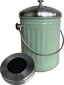 Bioproffa Biojäätmete kogumiskonteiner aktiivsöefiltriga biojäätmete taaskasutamiseks ja kompostimiseks, Mündiroheline 5L Teras hind ja info | Kompostrid, prügikonteinerid | kaup24.ee