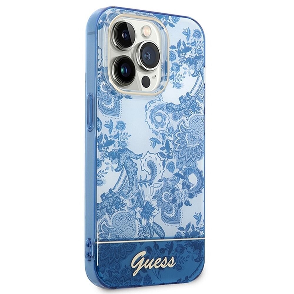 Guess GUHCP14LHGPLHB iPhone 14 Pro blue цена и информация | Telefoni kaaned, ümbrised | kaup24.ee