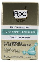 Niisutav ja pinguldav seerum kapslites Roc Multi Correxion Hydrate & Plump, 10 x 0,35 ml цена и информация | Сыворотки для лица, масла | kaup24.ee