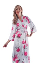 Naiste pikk hommikumantel Jasmin 315, burgundia hind ja info | Naiste hommikumantlid | kaup24.ee
