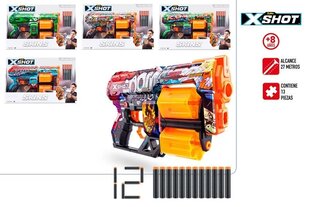 Mängupüstol X-Shot Skins Dread, erinevat tüüpi, 8+ цена и информация | Игрушки для мальчиков | kaup24.ee