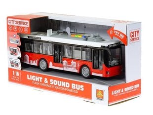 Trollibuss heli- ja valgusefektidega City Service WY911A, 3+ hind ja info | Poiste mänguasjad | kaup24.ee