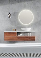Зеркало Luna, со светодиодной подсветкой, Ø100 см, IP44 цена и информация | Зеркала | kaup24.ee