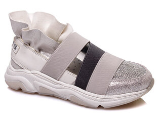 Спортивная обувь для девочек, серебристая, с оборками, Weestep цена и информация | Детская спортивная обувь | kaup24.ee