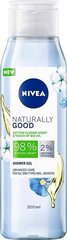 Dušigeel Nivea Naturally Good Cotton Flower Scent Touch Of Bio Oil S 300 ml hind ja info | Dušigeelid, õlid | kaup24.ee