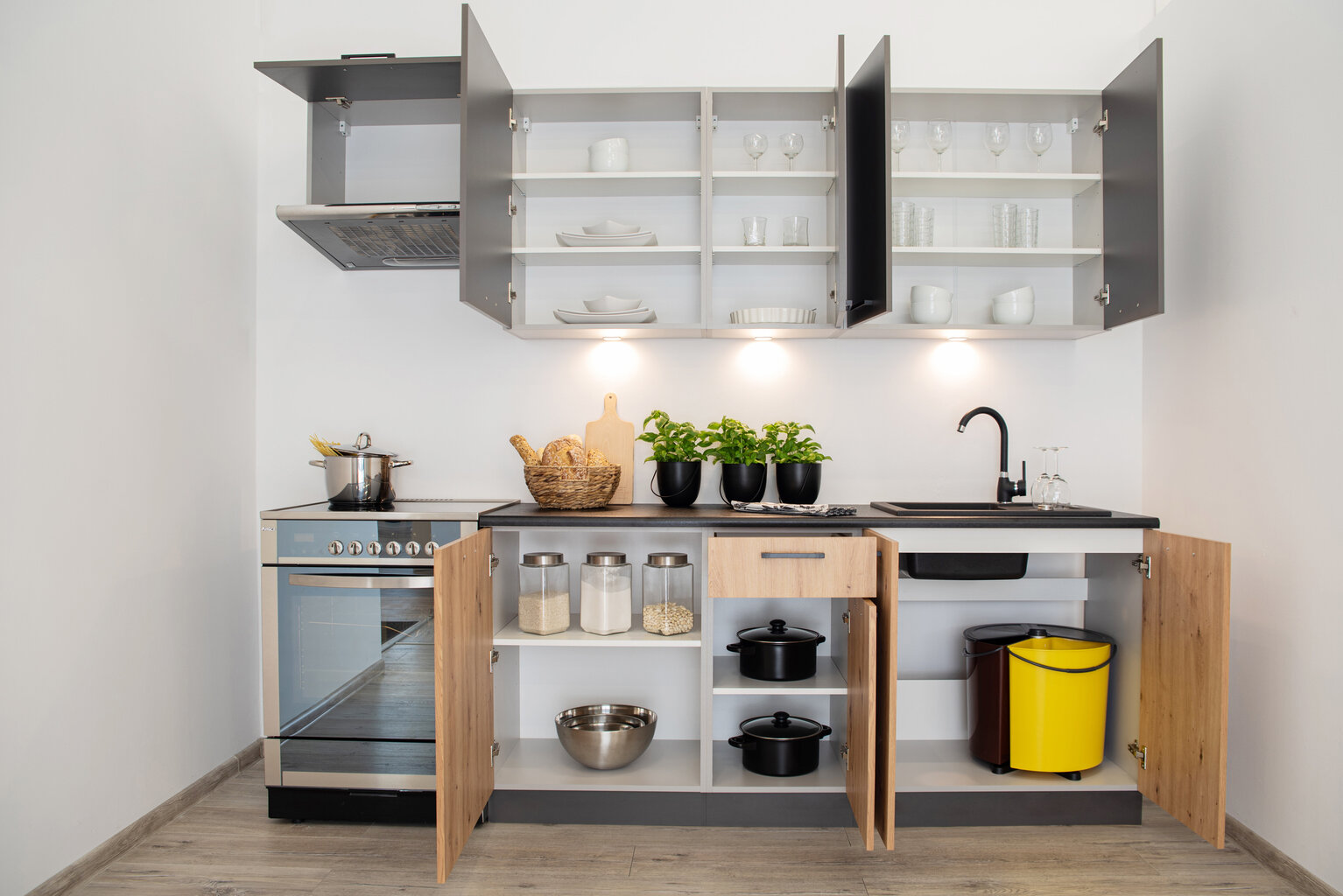 Sisseehitatud köögikapp valamule CLARA, tamm hind ja info | Köögikapid | kaup24.ee