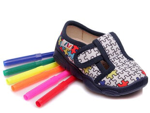 Тапочки-раскраски для мальчиков, пазл, Weestep цена и информация | Детские тапочки, домашняя обувь | kaup24.ee