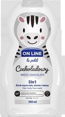 Laste šampoon ja dušigeel 3in1 “OnLine-White Chocolate”, 350 ml цена и информация | Косметика для мам и детей | kaup24.ee