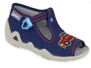 Тапочки для мальчиков, темно-синий, машина, Befado цена и информация | Детские тапочки, домашняя обувь | kaup24.ee