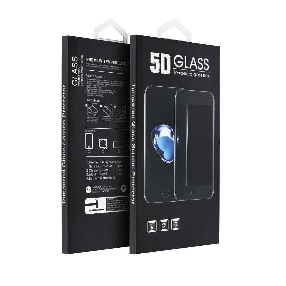 5D täisliimiga karastatud klaas – iPhone 14 Pro Max jaoks, must hind ja info | Ekraani kaitsekiled | kaup24.ee