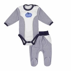 Комплект из боди и ромпера с длинным рукавом для мальчиков, темно-белый в полоску It's a Boy, Tup Tup цена и информация | Комплекты одежды для новорожденных | kaup24.ee