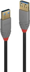 CABLE USB3.2 EXTENSION 3M/ANTHRA 36763 LINDY hind ja info | Mobiiltelefonide kaablid | kaup24.ee