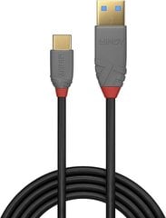 CABLE USB2 C-A 3M/ANTHRA 36888 LINDY цена и информация | Borofone 43757-uniw | kaup24.ee