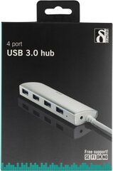 Deltaco UH-484 цена и информация | Адаптеры и USB-hub | kaup24.ee