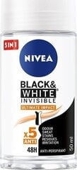 Шариковый дезодорант Nivea Men Black & White Invisible Ultimate Impact, 50 мл цена и информация | Дезодоранты | kaup24.ee