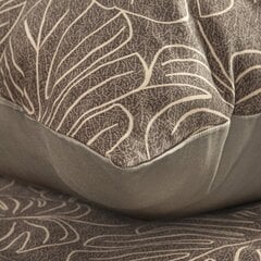 Puuvillasatiinist voodipesu koos pruunide lehtedega, 200x220 cm, 70x80 cm /X2 hind ja info | Voodipesukomplektid | kaup24.ee