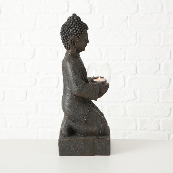 Boltze küünlajalg Buddha 44 cm hind ja info | Küünlad, küünlajalad | kaup24.ee