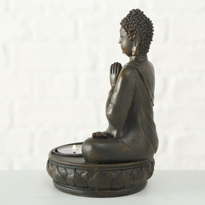 Boltze küünlajalg Buddha 19 cm hind ja info | Küünlad, küünlajalad | kaup24.ee