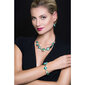 Lampglas Elegantne Emerald Princessi kaelakee 24-karaadise kulla ja hõbedaga Lampglas NRO1 pärlitest hind ja info | Kaelakeed | kaup24.ee