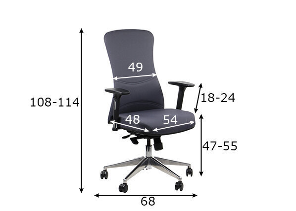 Kontoritool Stema Kenton, hall hind ja info | Kontoritoolid | kaup24.ee