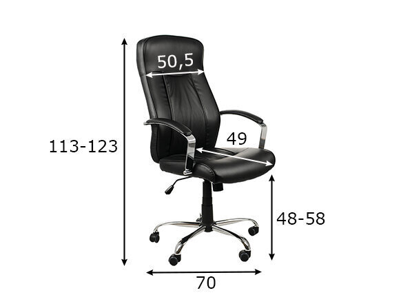 Kontoritool Stema ZN-9152, must цена и информация | Kontoritoolid | kaup24.ee