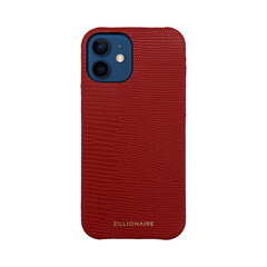 Кожаный чехол Zillionaire Lizard для iPhone 12 Mini (5,4”) — Красный цена и информация | Чехлы для телефонов | kaup24.ee