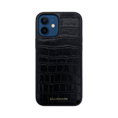 Кожаный чехол Zillionaire Croco для iPhone 12 Mini (5,4”) — Чёрный цена и информация | Чехлы для телефонов | kaup24.ee