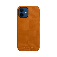 Кожаный чехол Zillionaire Lizard для iPhone 12 Mini (5,4”) — Оранжевый цена и информация | Чехлы для телефонов | kaup24.ee