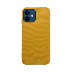 Кожаный чехол Zillionaire Lizard для iPhone 12 Mini (5,4”) — Жёлтый цена и информация | Чехлы для телефонов | kaup24.ee