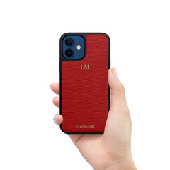 Кожаный чехол Zillionaire Waves для iPhone 12 Mini (5,4”) — Красный цена и информация | Чехлы для телефонов | kaup24.ee