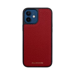 Кожаный чехол Zillionaire Pebbled для iPhone 12 Mini (5,4”) — Красный цена и информация | Чехлы для телефонов | kaup24.ee