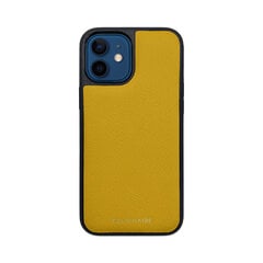 Кожаный чехол Zillionaire Epsom для iPhone 12 Mini (5,4”) — Жёлтый цена и информация | Чехлы для телефонов | kaup24.ee
