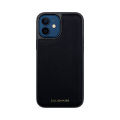Кожаный чехол Zillionaire Epsom для iPhone 12 Mini (5,4”) — Чёрный цена и информация | Чехлы для телефонов | kaup24.ee