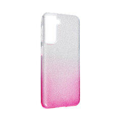 Чехол Sparkle для Samsung Galaxy S21+ (6,7″) — Прозрачный / Розовый цена и информация | Чехлы для телефонов | kaup24.ee