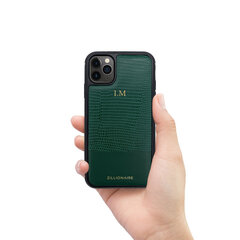 Кожаный чехол Zillionaire Lizard для iPhone 11 Pro Max (6,5″) — Зелёный цена и информация | Чехлы для телефонов | kaup24.ee