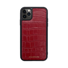Кожаный чехол Zillionaire Croco Matte для iPhone 11 Pro Max (6,5″) — Красный цена и информация | Чехлы для телефонов | kaup24.ee