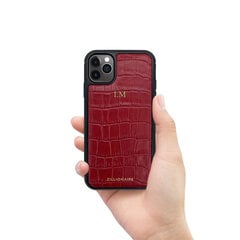 Кожаный чехол Zillionaire Croco Matte для iPhone 11 Pro (5,8″) — Красный цена и информация | Чехлы для телефонов | kaup24.ee