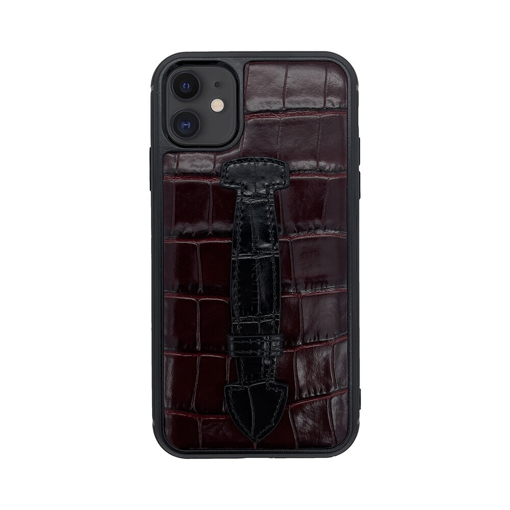 Кожаный чехол Zillionaire Croco Finger для iPhone 11 (6,1″) — Burgundy цена  | kaup24.ee