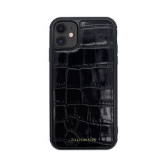 Кожаный чехол Zillionaire Croco для iPhone 11 (6,1″) — Чёрный цена и информация | Чехлы для телефонов | kaup24.ee