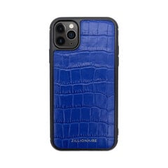 ZILLIONAIRE iPhone 11 Pro Max (6,5″) Croco Matte Nahast Ümbris – Sinine hind ja info | Telefoni kaaned, ümbrised | kaup24.ee