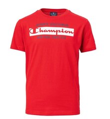 Champion Футболка для мальчиков 306174*RS053, красный 8054112636642 цена и информация | Рубашки для мальчиков | kaup24.ee