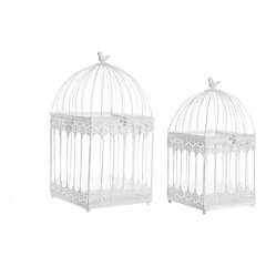 Puur DKD Home Decor Metall (2 pcs) hind ja info | Puurid ja tarvikud väikeloomadele | kaup24.ee