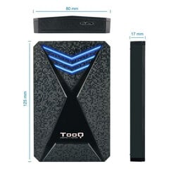 Корпус для жесткого диска TooQ TQE-2550BL 2,5" USB 3.0  цена и информация | Чехлы для внешних жестких дисков | kaup24.ee