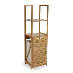 Vannitoariiul Versa Tekstiil Bambus Puit MDF (33 x 130 x 37,5 cm) hind ja info | Riiulid | kaup24.ee